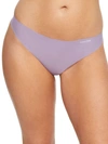 Calvin Klein Invisibles Thong In Purple Essence