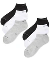 Calvin Klein Six-pack Athletic Stripe Ankle Socks In Assorted
