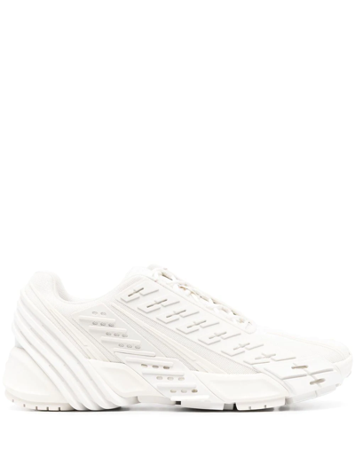 Diesel Fashion Show Multi-panel Sneakers In White