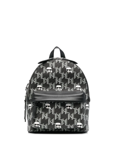Karl Lagerfeld Small K/ikonik Backpack In Black