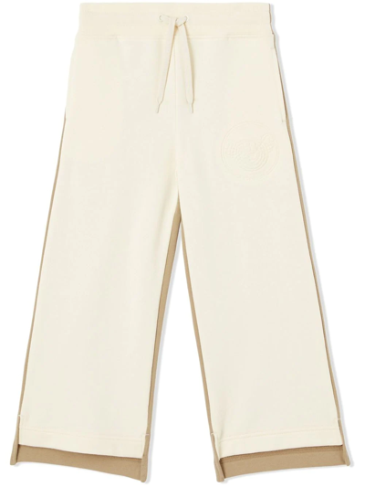 Burberry Kids' Little Girl's & Girl's Aubrey Two-tone Jogger Pants In Warm Ivory