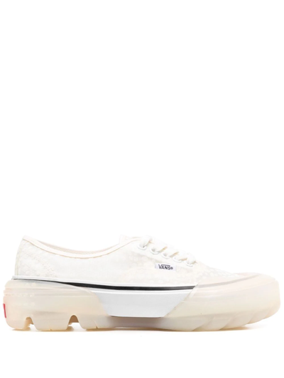 Vans Chunky Logo-patch Lace-up Sneakers In White