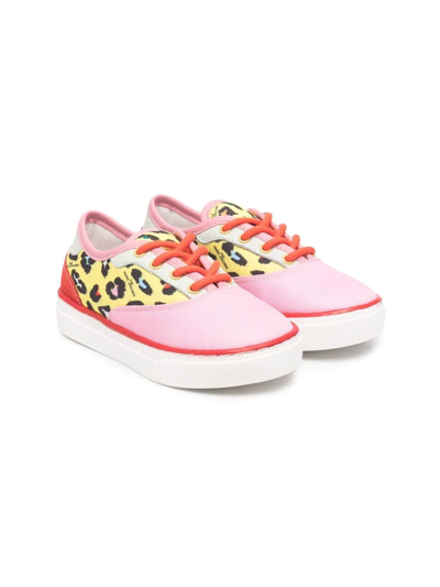 The Marc Jacobs Kids' Marc Jacobs Girls Pink Canvas Logo Trainers