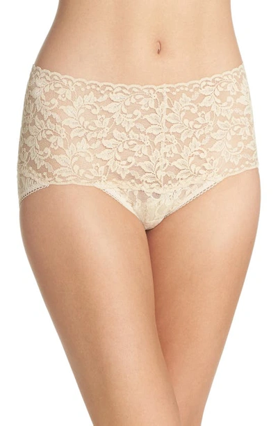Hanky Panky Signature Lace Retro V-kini Briefs In Chai