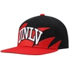 Mitchell & Ness Men's  Red, Black Unlv Rebels Sharktooth Snapback Hat In Red
