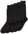 Tommy Hilfiger 5-pack Dress Socks, Assorted Colors In Black