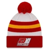 New Era Men's  Red, White Bubba Wallace Mcdonald's Knit Pom Cuff Beanie In Red