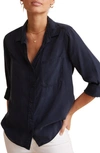 BELLA DAHL SHIRTTAIL BUTTON-UP SHIRT