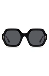Isabel Marant 52mm Square Sunglasses In 8079o Black