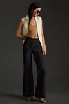 Maeve The Naomi Wide-leg Flare Pants In Black