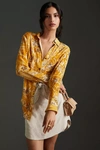 Pilcro The Romy Relaxed Buttondown In Yellow