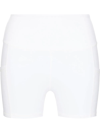 Varley Freesoft High Rise 4 Stretch-jersey Shorts In Weiss