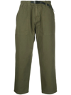 Gramicci Elasticated Drawstring-waistband Trousers In Olive