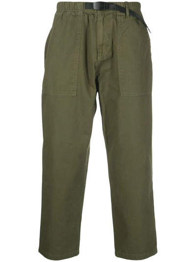 Gramicci Elasticated Drawstring-waistband Trousers In Olive