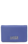 Aimee Kestenberg Sammy Bifold Card Wallet In Blue Iris
