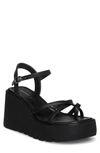 Madden Girl Vault Strappy Platform Wedge Sandals In Black
