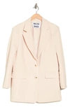 Walter Baker Kira Notch Lapel Oversized Blazer In Bone