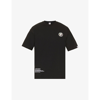 Aape 1 Point Brand-patch Cotton-jersey T-shirt In Black
