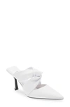 Jeffrey Campbell Tied-up Pointed Toe Mule In White
