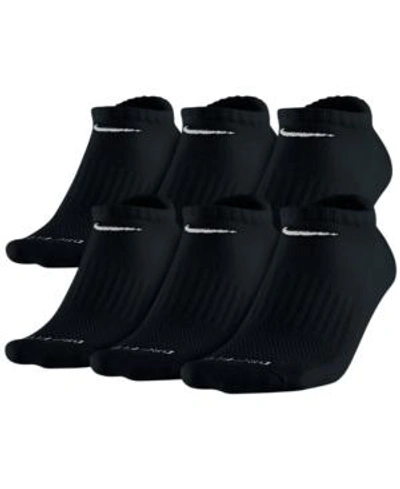 NIKE UNISEX EVERYDAY PLUS CUSHIONED TRAINING NO-SHOW SOCKS 6 PAIRS