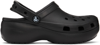 CROCS BLACK CLASSIC PLATFORM CLOGS