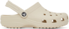 Crocs Off-white Classic Platform Clogs In Bone