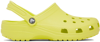 Crocs Classic Rubber Clogs In Acid Green