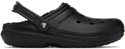 Crocs Classic Lined Clog Sandals In Black