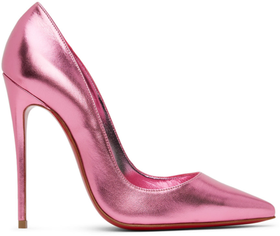 Christian Louboutin Pink So Kate 120 Heels In P681 Confettis/lin C