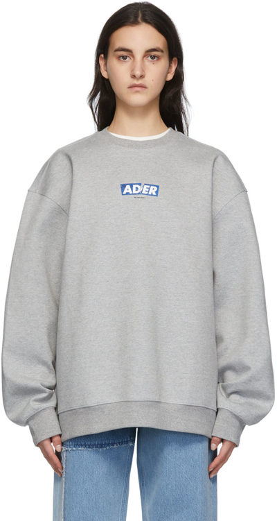 Ader Error Grey Origin Line Og Box 4211 Sweatshirt
