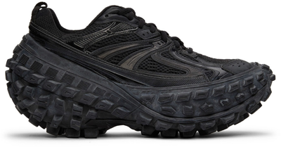 Balenciaga Defender Exaggerated Runner Trainers In Black