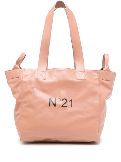 N°21 Logo-print Tote Bag In Pink