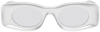 Loewe Women's Paula's Ibiza 49mm Rectangular Sunglasses In Silver/gray Mirror