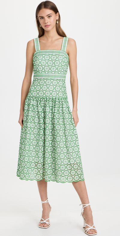 emerald green dress 15 Lilly Pulitzer Lissette Eyelet Midi Dress