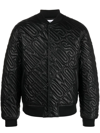 MOSCHINO QUILTED BOMBER JACKET