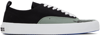 MARCELO BURLON COUNTY OF MILAN BLACK & GREEN OG VIENTO LOW TOP SNEAKERS