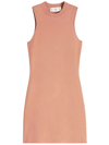 Victoria Beckham Fitted Sleeveless Stretch-woven Mini Dress In Pink