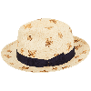 Vilebrequin X Borsalino Turtle Print Straw Hat In Beige