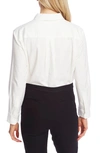 Court & Rowe Logo Embroidered Button-up Shirt In Ultra White