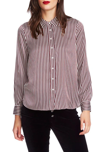 Court & Rowe Crosby Stripe Button-up Shirt In White