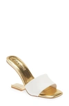 Jeffrey Campbell Protract-2 Sandal In White Gold