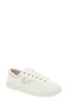 Tretorn Nylite Plus Canvas Sneakers In White/pink Gingham