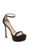 Stuart Weitzman Nudistcurve Hollywood Ankle-strap Platform Sandals In Multi