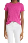 Atm Anthony Thomas Melillo Schoolboy Cotton Crewneck T-shirt In Orchid