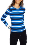 Court & Rowe Stripe Sweater In Varsity Blue