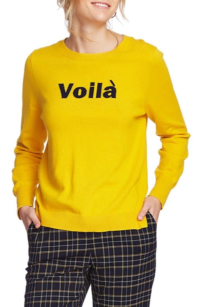 Court & Rowe Fine Gauge Voilà Sweater In Bright Gold