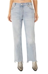 Free People We The Free Maggie Ripped Crop Straight Leg Jeans In Fade Out