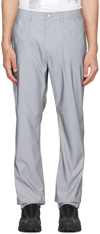 HELMUT LANG GRAY POLYESTER TROUSERS