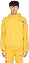Helmut Lang X Kyungjun Lee Yellow Hooded Cotton Sweatshirt In Taxi Yellow - Wac