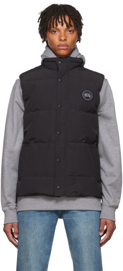 Canada Goose Down-filled Garson Vest In Black